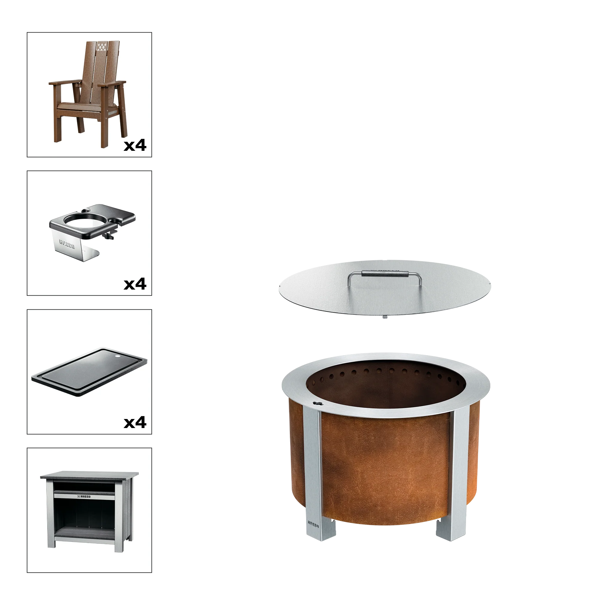 X Series Total Patio Fire Pit Bundle - Image 19