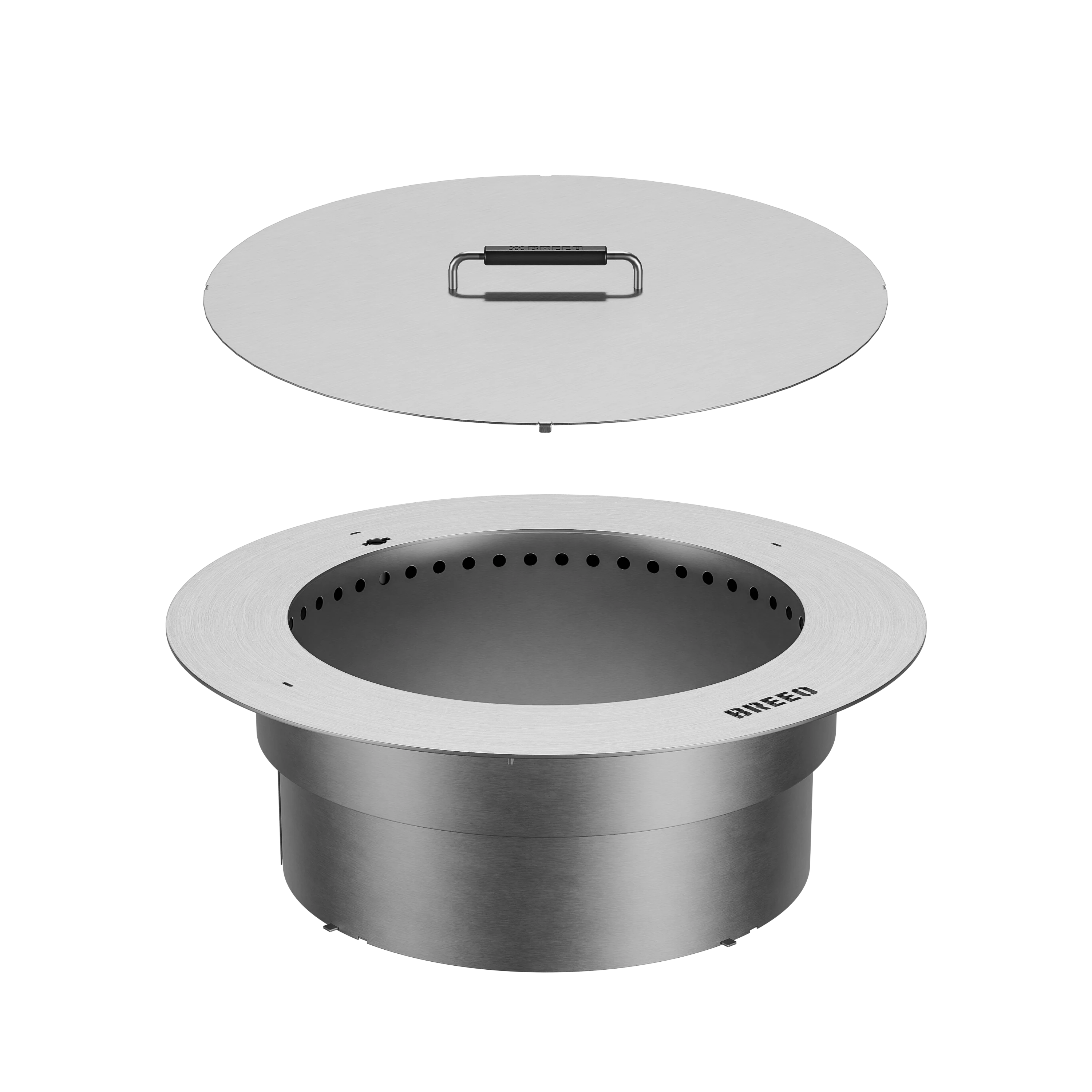 Zentro Stainless Steel Smokeless Fire Pit Insert - Image 6